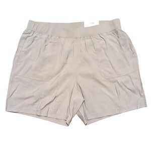 Style & Co Shorts Plus 2X Gray Pull On  Casual Comfy Mid Rise Flowy NWT NEW